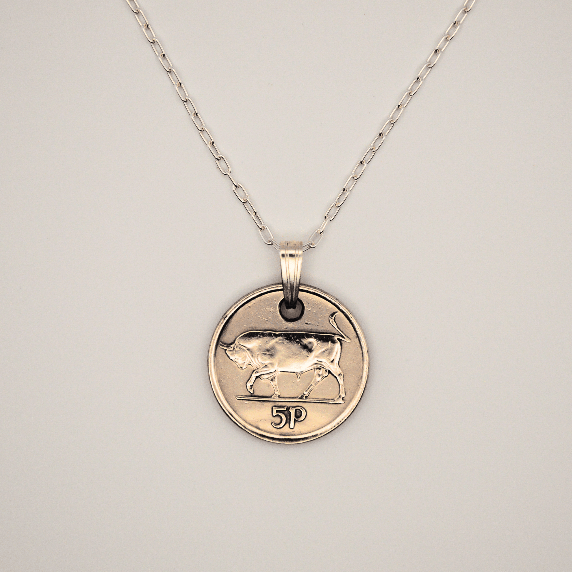 Irish Bull Coin Pendant - Gallaghers GiftsPendant