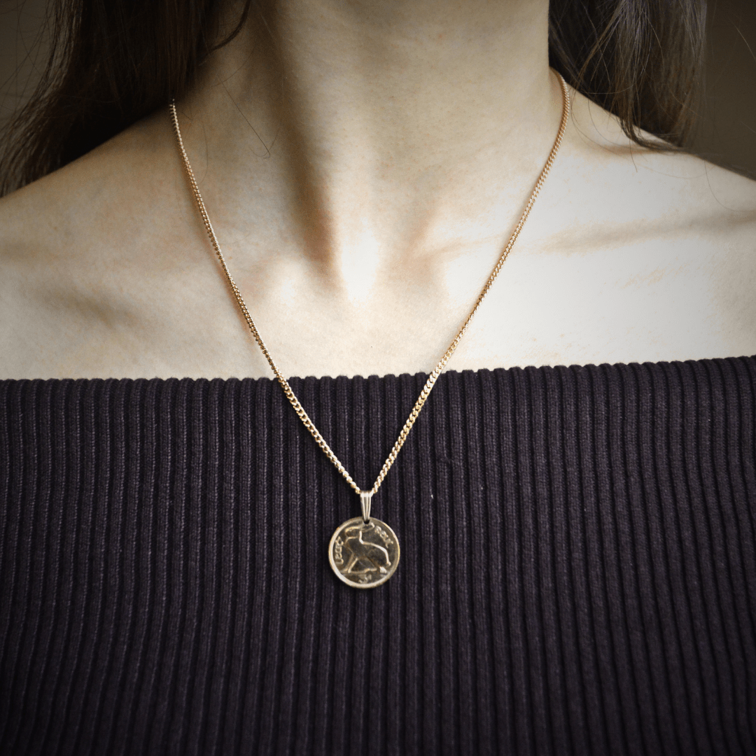 Irish Hare Coin Pendant - Gallaghers Gifts