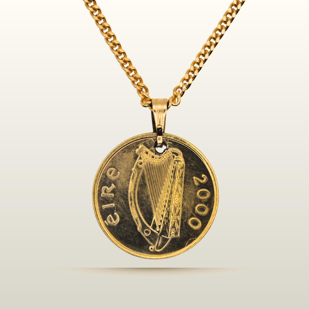 Irish Peacock Coin Pendant - Gallaghers GiftsPendant