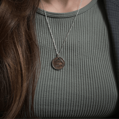 Irish Salmon Coin Pendant - Gallaghers GiftsPendant